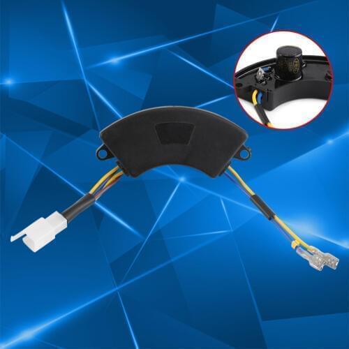 Generator Voltage Regulator Arc-shaped Automatic Voltage Regulator AVR For 2KW-3KW 168F Gasoline Generator Voltage Stabilizer