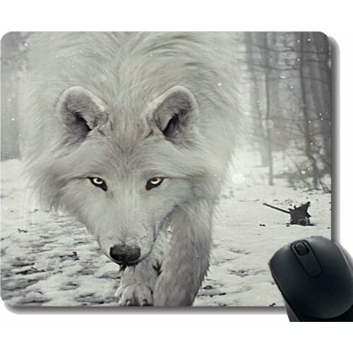 Gaming Mouse Pad Custom,Animal wolf figure Rubber Large Mouse pad Mat
