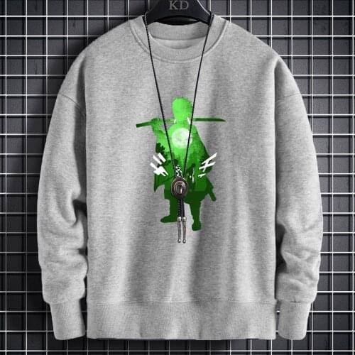 Demon Slayer Fleece Sweatshirts Man Cartoon Hoody 2020 Brand Clothing Harajuku Streetwear Pullovers Black Moleton Masculino