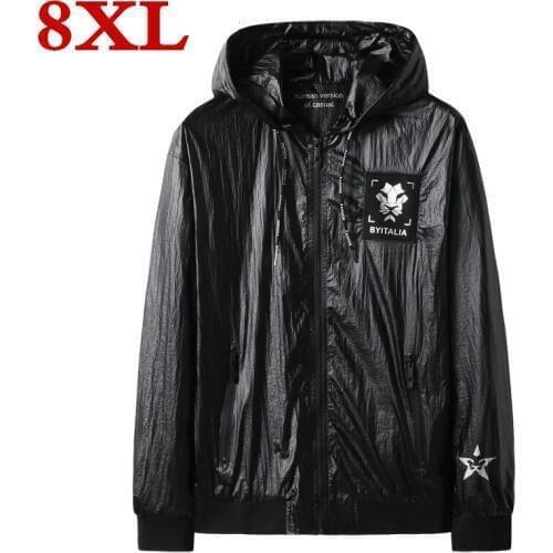 8xl 7xl 6xl 5xl plus size Mens Spring And Autumn New Trends Autumn Casual Handsome Large Size Jacket