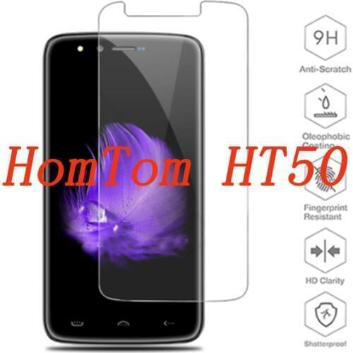 NEW Ultra-thin New For HomTom HT50 Tempered Glass Screen Protector Premium Front Clear Protective Film Cover