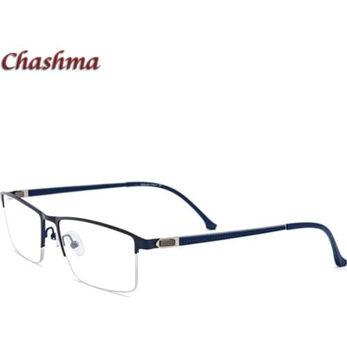 Men Frame Titanium Alloy Prescription Glasses Light Frame Optical Eyewear Semi Rim Spectacles Super Quality for Male
