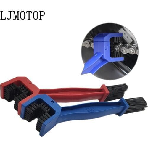 Motorcycle chain brush Cleaner Gear Grunge Outdoor Cleaner Scrubber Tool For Yamaha TTR600 XT250 TRICKER DT230 DT125