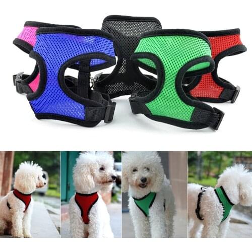 Pet Dog Harness Pet Training Strap Leash Reflective Breathable Light Mesh Chest Strap Nylon Puppy Cat Leash Vest Pet Chest Strap