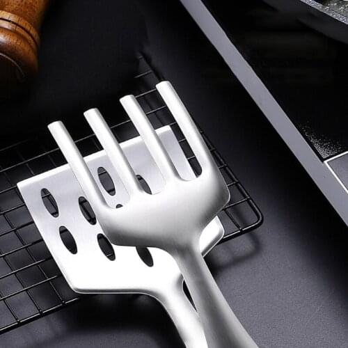 C5AD Stainless Steel Grill Tong Heat Resistant Cooking Tongs for Grilling BBQ Frying