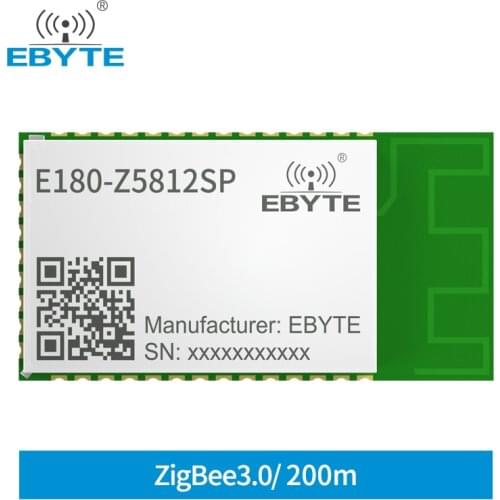 TLSR8258 ZIGBEE 3.0 Module 2.4Ghz Wireless Transceiver Receiver 12dBm 200m E180-Z5812SP EBYTE High Performance Stamp Hole PCB