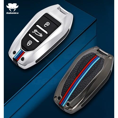 Zinc alloy Smart Remote Car Key Fob Case Cover For Peugeot 508 301 2008 3008 4008 407 408 Citroen C5 C6 C4L CACTUS C3XR Keychain