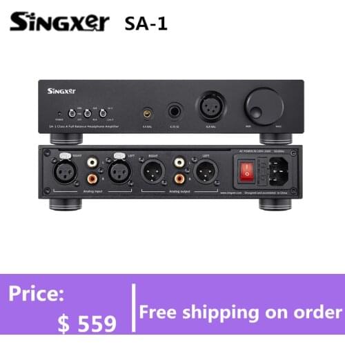 Singxer SA-1 Headphone Amplifier Fully Balanced Discrete Class A Amp/Preamp SA1 Support XLR/6.35mm/4.4mm Multi Interface