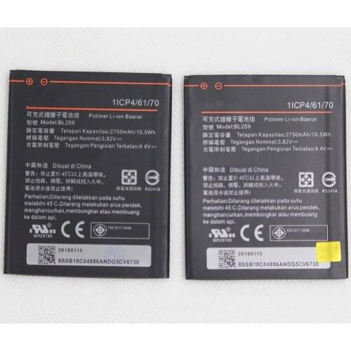 20pcs/lot BL259 Cellphone Internal Battery For Lenovo Vibe k5 plus K32C30 K32C36 2750mah BL 259 Mobile Phone Lithium battery