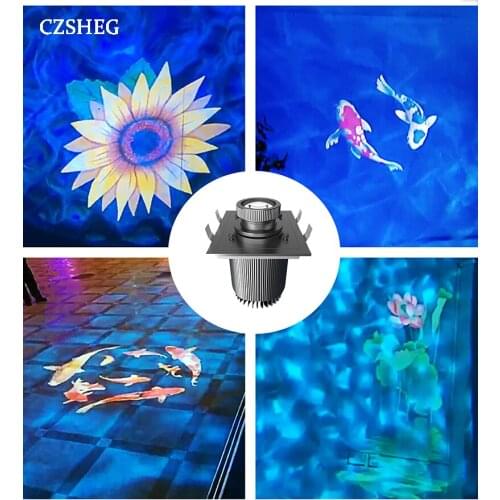Embedded water pattern light dynamic sky galaxy projection light LED outdoor wall aquarium high-power DJ performance stage