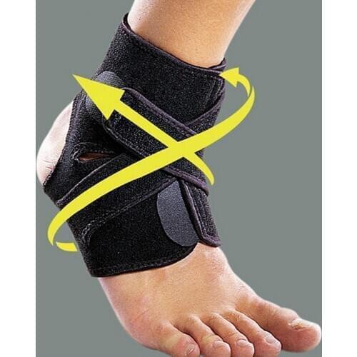1 x Ankle Support Brace Foot Guard Sport Injury Wrap Elastic Splint Strap Protector