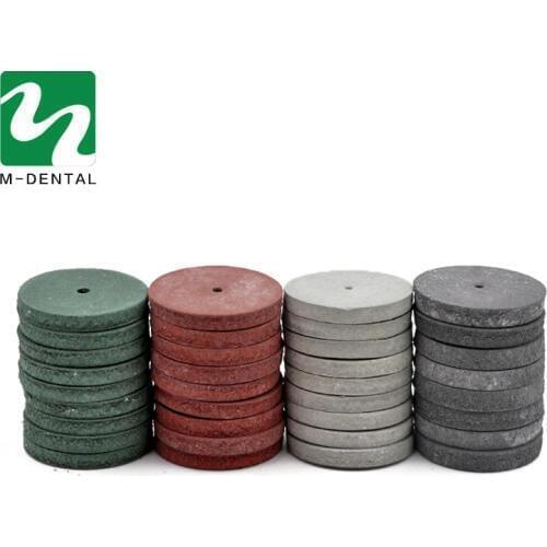 100pcs/box Rubber Polishing Wheel Dental Lab Materials Silicone Professional Polishing Wheel Dental Materials 2.2cm