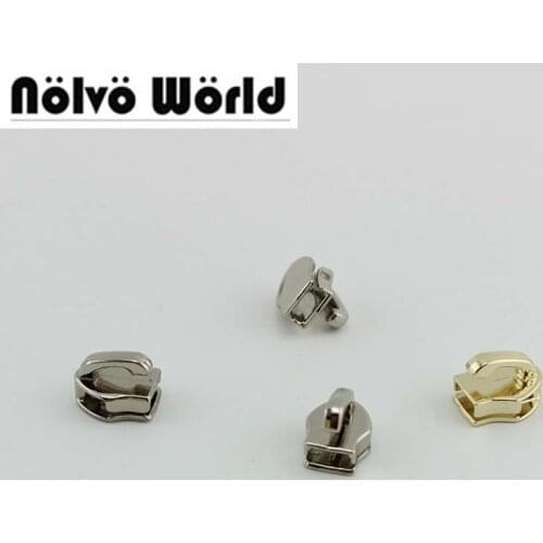 200pcs 9 colors, Size 5 Nylon teeth zipper slider puller head,5# plastic teeth head for handmade bags wallets sewing