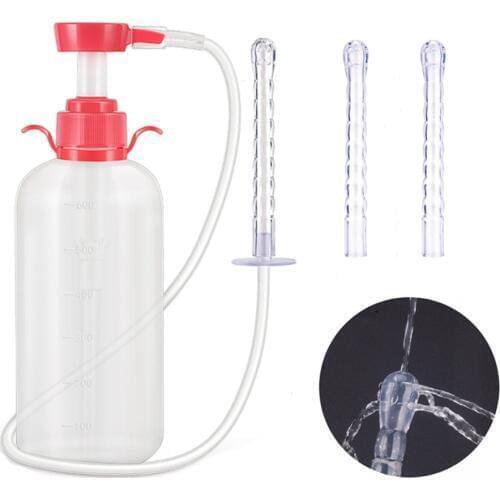 300Ml/600ML Medical Vaginal Clearner Anal Douche Enema Ass Anus Cleaning Syringe Washing Irrigator Clean Vagina Device