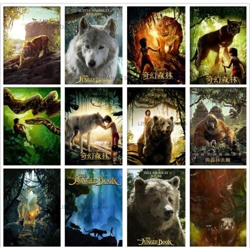 5d Diy Diamond Painting Disney The Jungle Book Animal Movie Poster Diamond Mosaic Embroidery Cross Stitch Kits Home Decor Gift