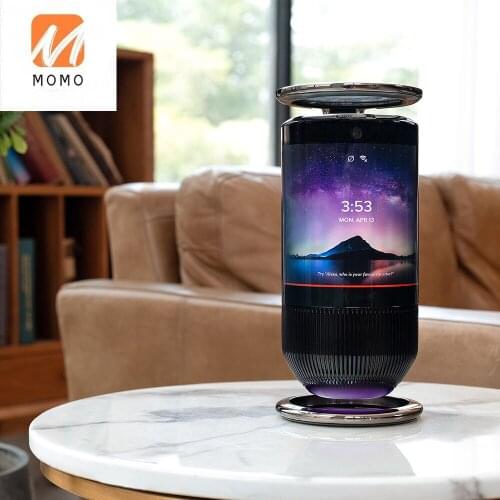 Display wireless Speaker 3D Music led light with curved screen portable wifi smart Speaker