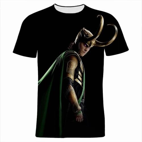 3D Print Marvel Loki Laufeyson Men Women T-Shirt Summer Casual Cool Boy Girl Kids Tee Shirts Short Sleeve Tshirt Clothing Tops