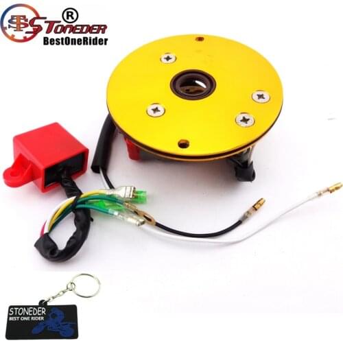 STONEDER Racing Magneto Stator Rotor Ignition CDI Box For 110cc 125cc 140cc Engine Chinese Lifan YX Pit Dirt Bike Motorcycle