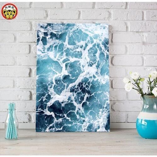 Painting by numbers art paint by number Big painting king DIY home decor painting seascape wave decoration painting living room