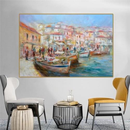 Venice Painting Canvas Art Posters And Prints Impressionist Seascape Canvas Paintings On the Wall Art Pictures Home Decoration