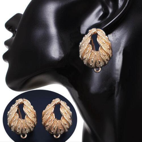 Metal Earrings Post Connectors Linker Quality Gold color Drop Base for DIY Fashion Indian Women Dangle Hanging Earrings Making