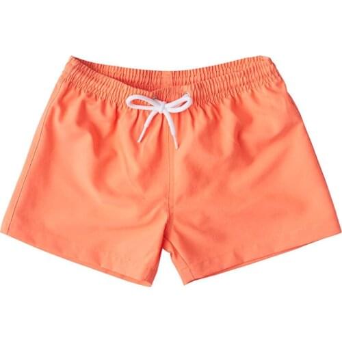 Male Child Orange Sea and Pool Swimming Shorts