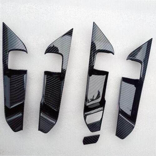 Fit for Toyota Rav4 Rav 4 Xa50 2019 2020 Door Handle Bowl Cover Interior Accessories Garnish Trim Plastic Colors Carbon Fiber