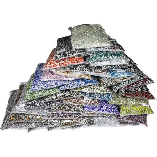 Bulk Bag 100Gross SS5 42Colors Wholesale Top Quality Better DMC Hotfix Rhinestones Crystal Hot Fix Rhinestone Garment