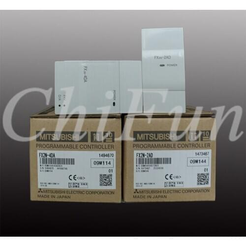 Freeshipping Original module FX2N-4DA 2DA 4AD-PT TC 1PG-E 8AD 20GM 5A 2LC 1HC 10