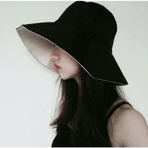 Unisex Summer Foldable Bucket Hat Women Outdoor Sunscreen Cotton Fishing Hunting Cap Men Basin Chapeau Sun Prevent Hats Present