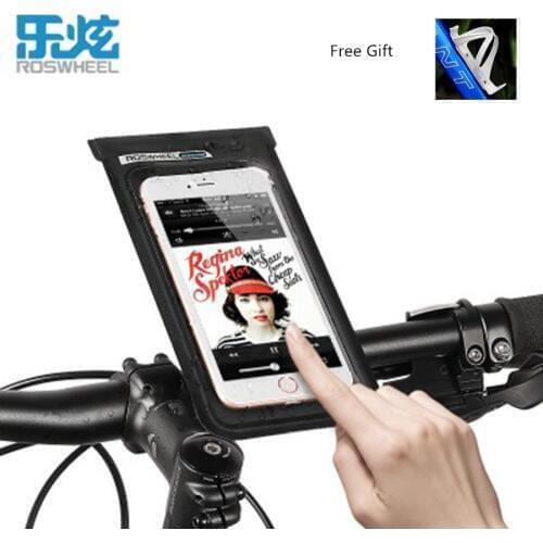 Roswheel full waterproof bicycle phone bag front MTB bike phone bag 6.0 inch handlebar case cycling bag bags bycicle accessories
