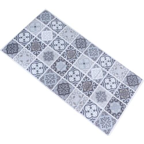 Anti-Skid Wear-Resistant Flooring Stickers Waterproof Simulation Tiles Paste Living Room Bathroom Floor Decal 120X60Cm