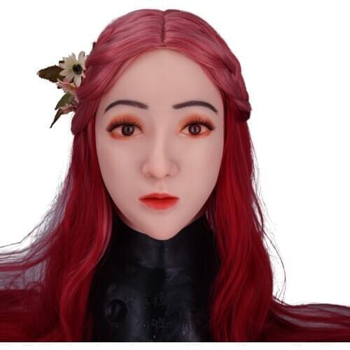 Angela Face Mask Realistic Soft Silicone Female Mask For Masquerade Halloween Cosplay Crossdresser Drag Queen Transgender 1G