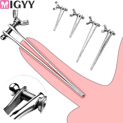 Male Adjustable Urethral Dilator Metal Urethral Catheter Penis Plug Sounding Horse Eye Stimulation Sex Toys For Adult Men
