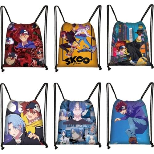 Anime SK8 the InfInIty Bags Drawstring Pocket School Bag Langa Hasegawa Backpack Shopping Bag Women Girls Waterproof Boys