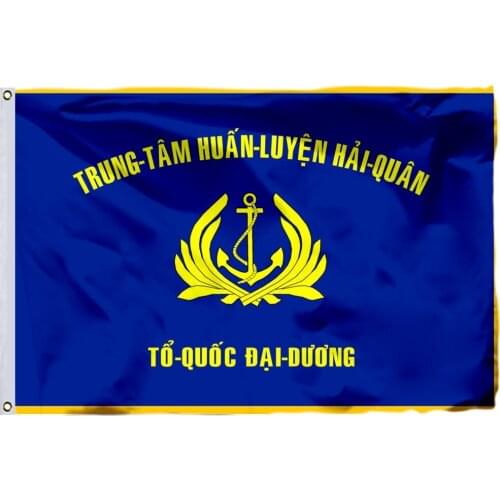 Vietnam Nha Trang Naval Training Center Flag 90x150cm 3x5ft South Vietnam Banner 100D Polyester Double Stitched High Quality