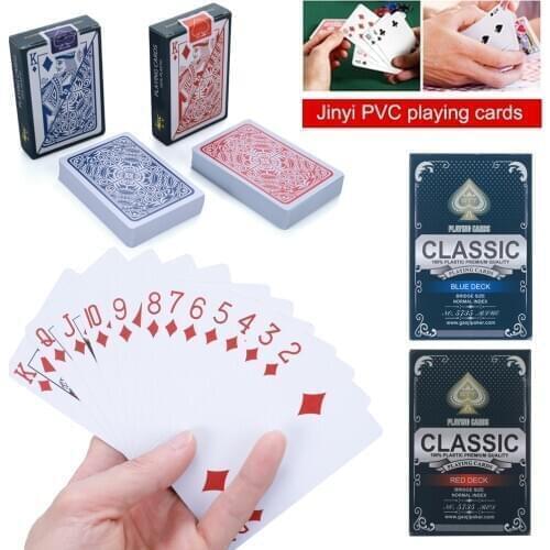 Waterproof PVC Poker Creative Gift Quality Poker Playing Cards Durable Poker Plastic Black