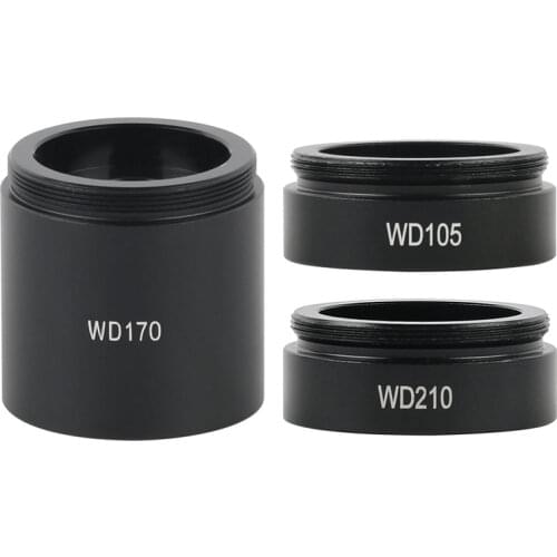 WD105 WD210 0.5X 1X Industrial Monocular Lens Video Microscope Lens Auxiliary Objective M35 Mounting