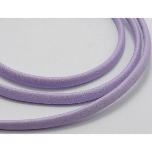 10 meters 4X2mm Light Purple Flat Soft Synthetic Leather Jewelry Cord Jewelry Accessories diy decoration