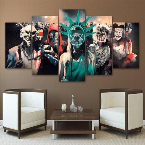 Painting Modular Picture Modern Cuadros 5 Pieces/Pcs Print Night In Masks Decoration Canvas Art Frame Wall For Living Room