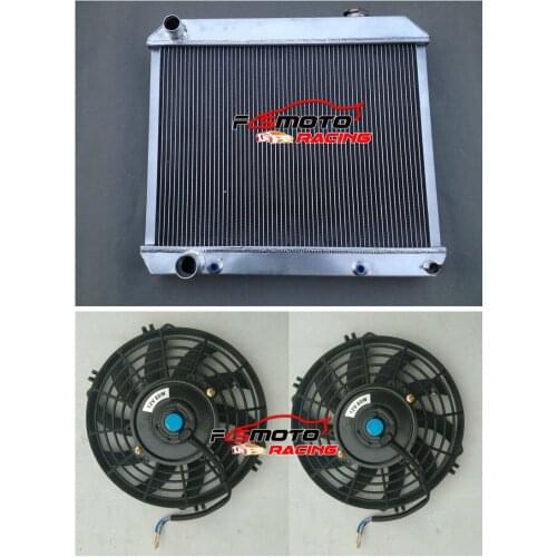 Full Aluminum Radiator + FAN For Cadillac DeVille 1960-1965 64 63 62 61