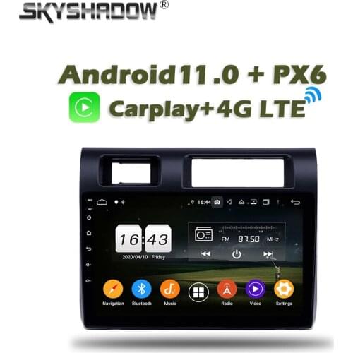 Carplay PX6 Car DVD Player Android 10.0 4GB+ 128GB GPS map RDS Radio wifi Bluetooth 5.0 For Toyota Land Cruiser Pickup 2019 2020