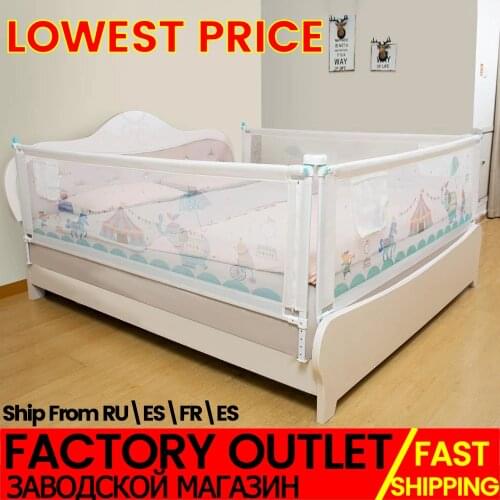 Baby Bed Barrier Adjustable Protective Barrier For Bed Vertical Lift Childrens Playpen Bed Guard Rail Crib Rails For Toddlers