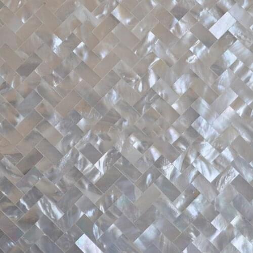 Seamless Super White Shell Mosaic Tile Oyster Mother Of Pearl Kitchen Back Splash Tile Background Wall Mosaic Tiles