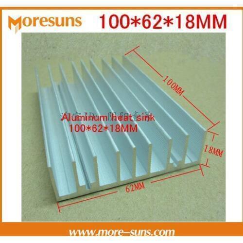Fast Free Ship 2pcs/lot Aluminum heat sink heat conduction block 100*62*18MM ultrathin heat radiator for LED