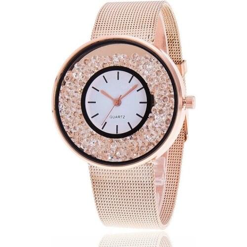 Pop ladies luxury gold and silver watches ladies Vogue dress watch ladies quartz watch relogio feminino