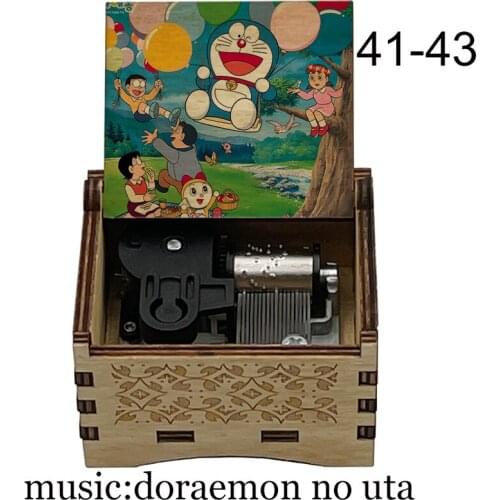 Doraemon No Uta Doraemon Anime music Theme mechanical wooden music box new year Christmas gift kids boys girls toy