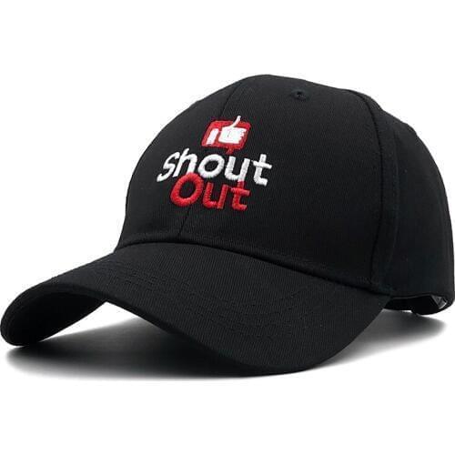 Shout Out Dad Hat 100% Cotton Embroidery Unisex Baseball Caps Thumbs up Trucker Hat Women Men Summer Snapback Adjustable