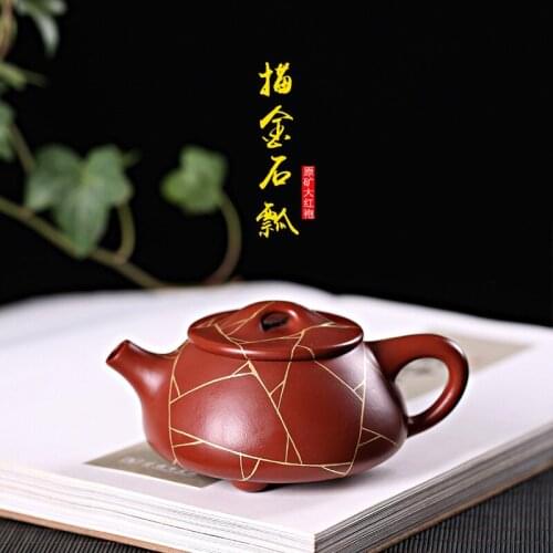 The icy veins stone gourd ladle pot all hand on a commission basis Shao Meihua quality goods a undertakes the teapot