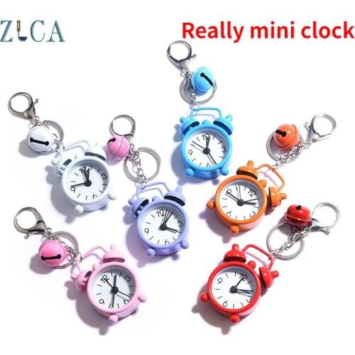 Mini Alarm Clock Diy Key Chain Accessories Cute Bridesmaid Gift Car Decoration Ornaments Wedding Home Decor Keychain for Girls